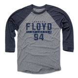 Mens Baseball T-Shirt Navy / Heather Gray