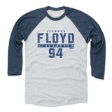 Mens Baseball T-Shirt Indigo / Ash