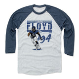 Mens Baseball T-Shirt Indigo / Ash