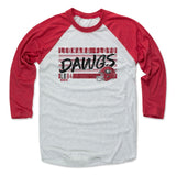 Mens Baseball T-Shirt Red / Ash