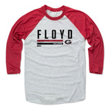 Mens Baseball T-Shirt Red / Ash