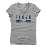 Womens Women's V-Neck Athletic Gray