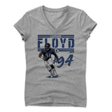 Womens Women's V-Neck Athletic Gray